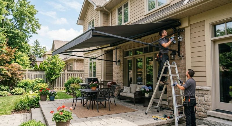Deck Awning Installation in Sonoma County, CA