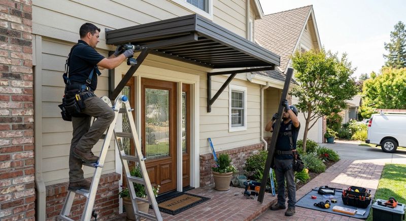 Metal Shade Installation in Napa, CA