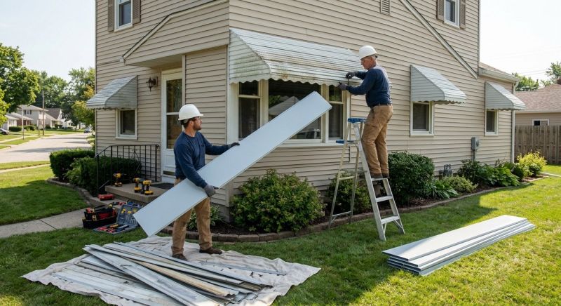 Aluminum Awning Installation in Marin County, CA