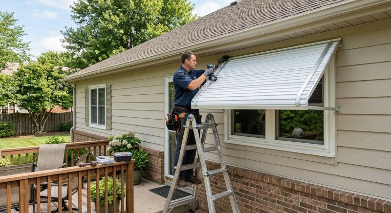 Aluminum Awning Installation in Santa Rosa, CA