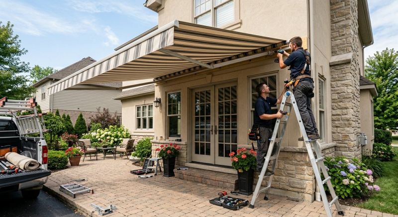 Canvas Awning Installation in Marin County, CA