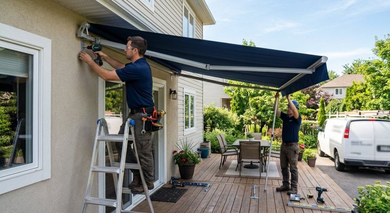 Deck Awning Installation in Sonoma County, CA