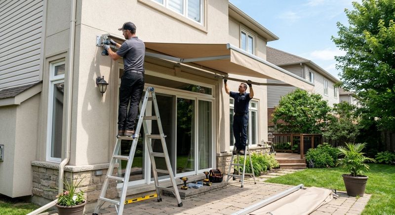 Deck Awning Installation in Sonoma County, CA