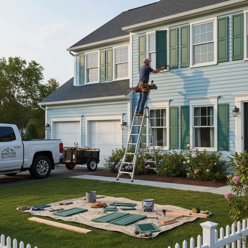 Shutter Reattachment in Kansas City, KS